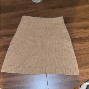 HUE Women's Tan Mini Skirt